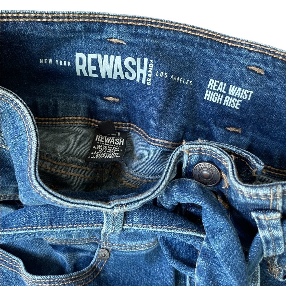 New York Rewash Jeans Real Waist High Rise‎ Paper Wag Jean Size: 25 - Picture 7 of 8